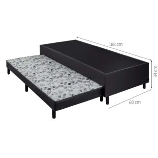 CAMA BOX AUXILIAR SOLTEIRO 88X188