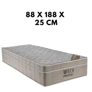 COLCHÃO AIRTECH ORTOBOM SOLTEIRO 88X188X25 CM